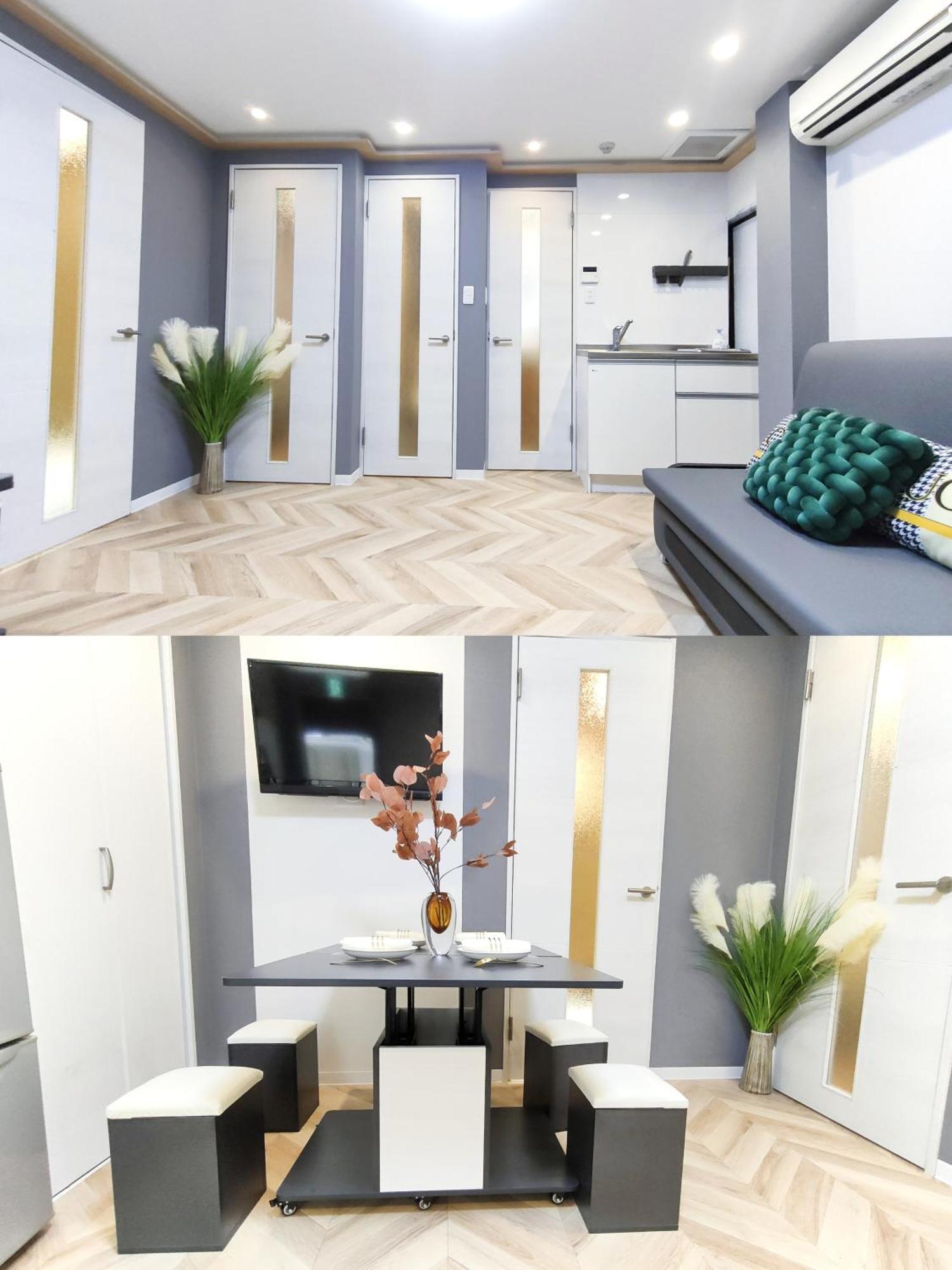 Apartment 全新装修 两室一厅 Max 6p 免费无线网络