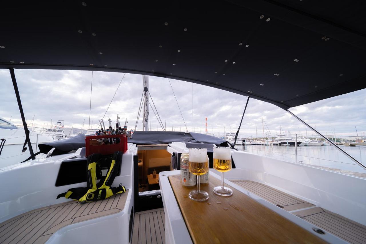 Sea Breeze With Luxury Yacht On Bay Tokyo