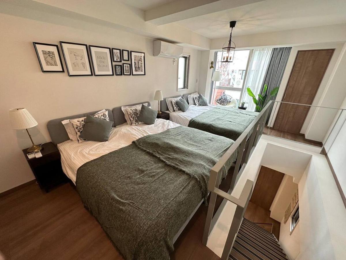 上野駅徒歩５分シングルベッド４台+ソファベッド２台 1ldk Apartment *
