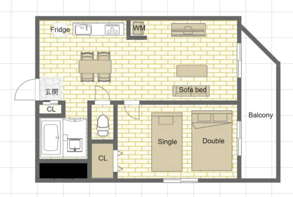 Shinkoiwa Sta 5min!  Free Wi-fi! Max 5 People. Apartment Tokyo