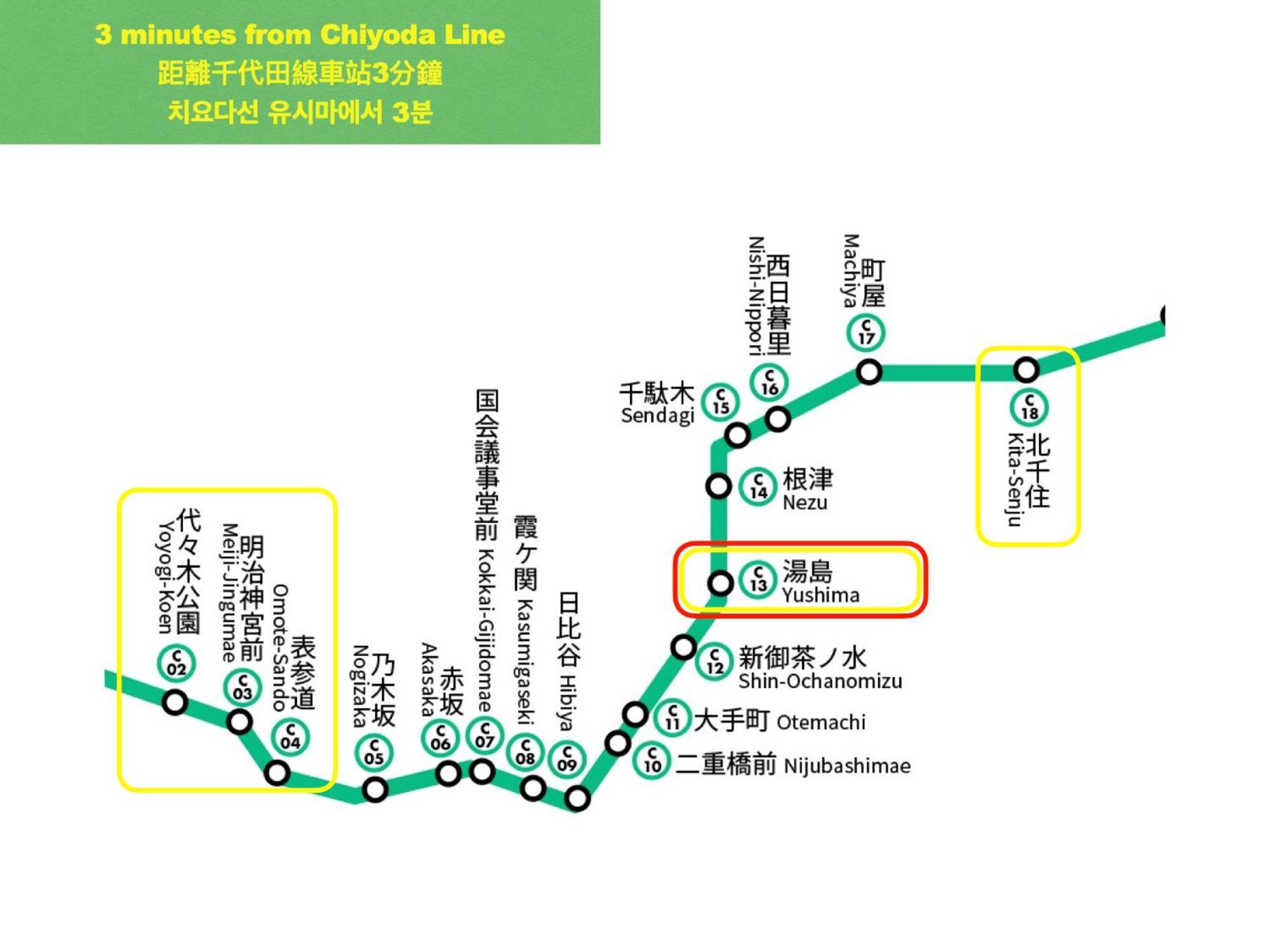 Apartment Ueno 2-4人アクセス抜群 山手線3分 上野浅草銀座近い 御徒町駅3分 アメ横3分 上野駅10分 上野広小路駅3分 湯島駅2分 和風畳寝室 *