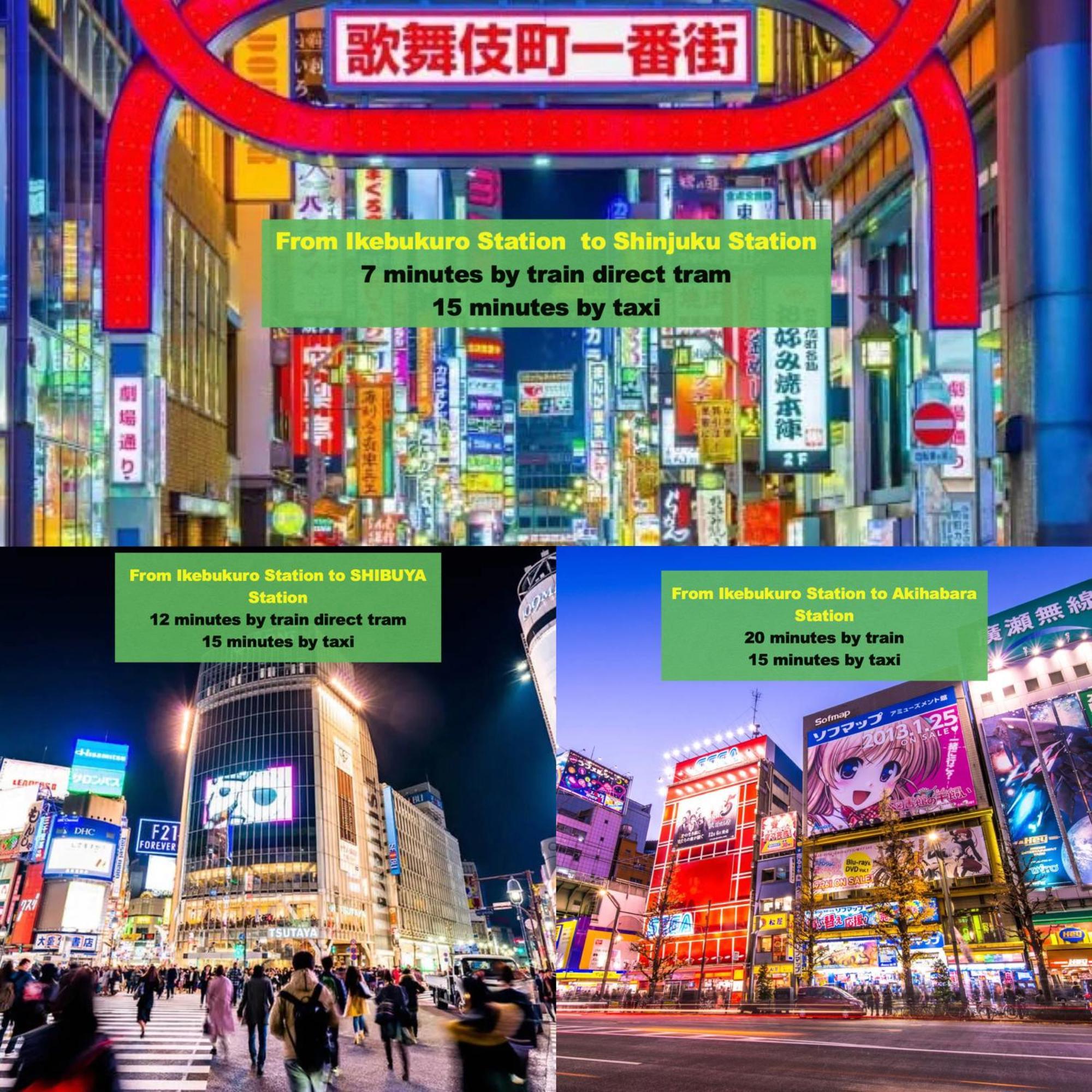 Apartment 交通便利 山手線池袋駅 徒歩6分 東池袋駅徒歩3分 2~5人 エレベーター Wifi 新宿/渋谷/銀座/築地/浅草/原宿近い！ *