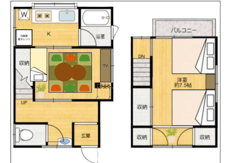 Apartment 上篠崎ー浅草スカイツリー秋葉原アクセス便利ー最大6人wifi完備 *