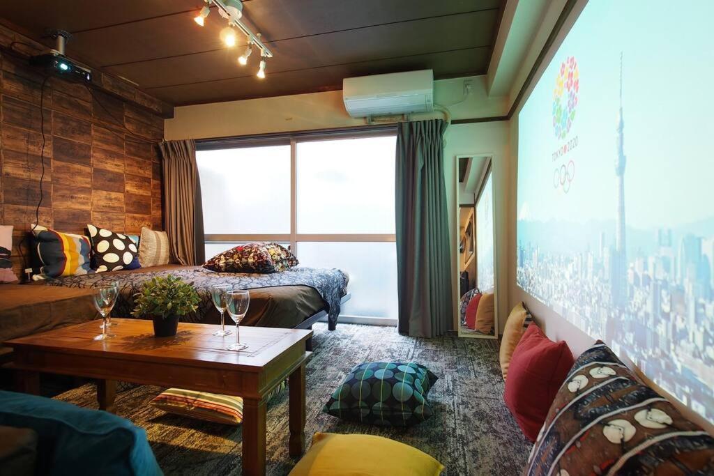 Shinjuku 3 Min Walk From Station Projector #oh7 Apartment *
