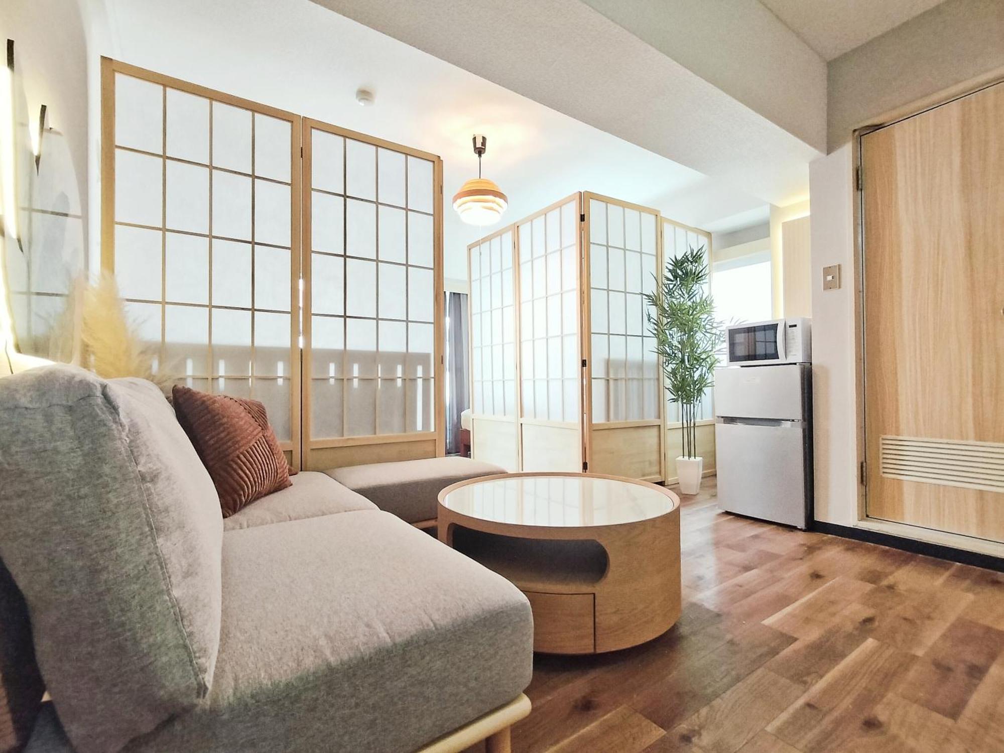 G51新宿最中心 東新宿站5分-shinjuku Center 5 Mins To Station, Max 4p 新宿 涉谷 表参道 池袋 上野 代代木 银座 原宿 Aparthotel *