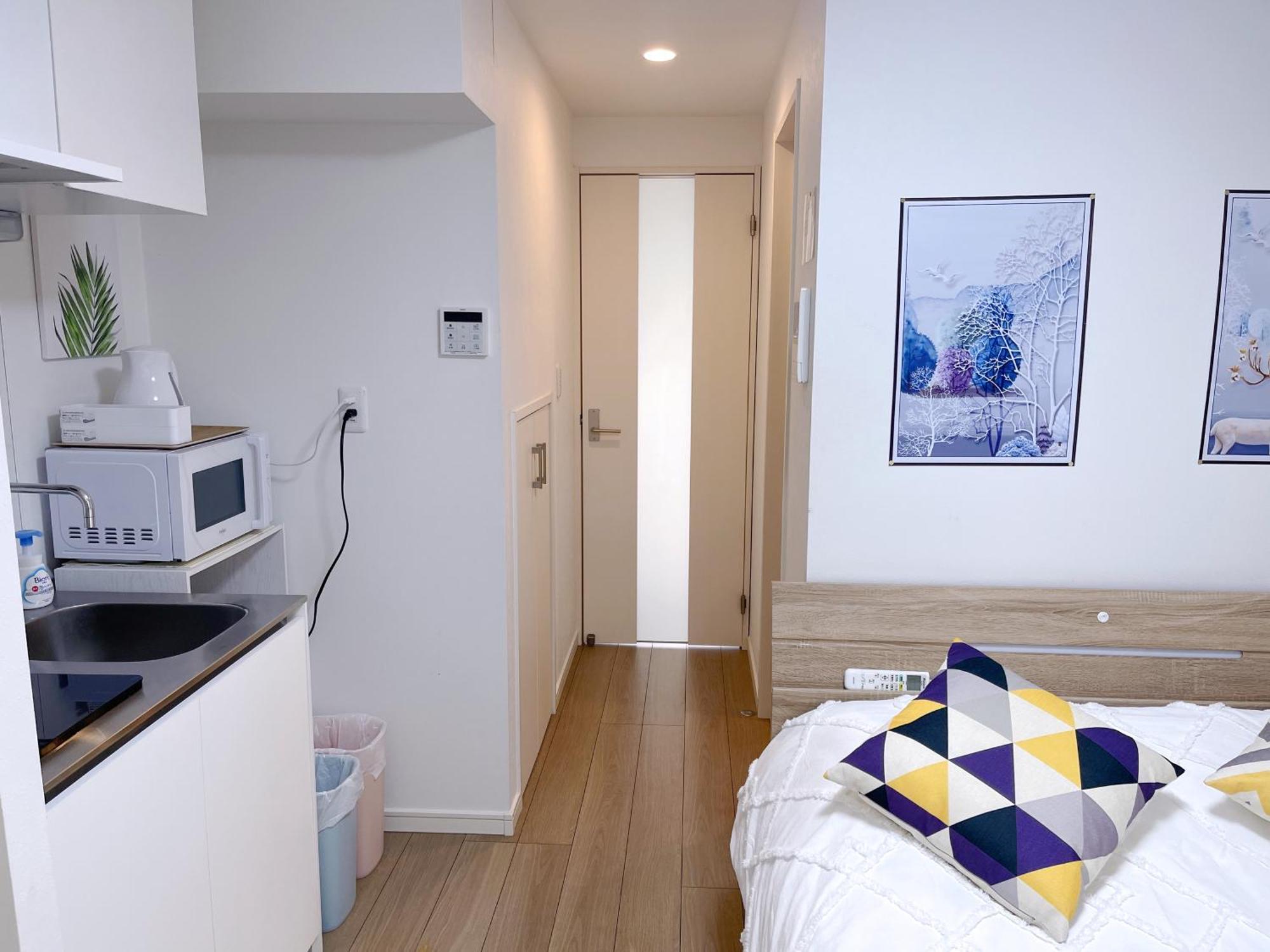 Apartment New Open 一个人旅行 西新宿站步行8分 新宿站徒步17分 Jr山手线新大久保站步行15分 免费wifi