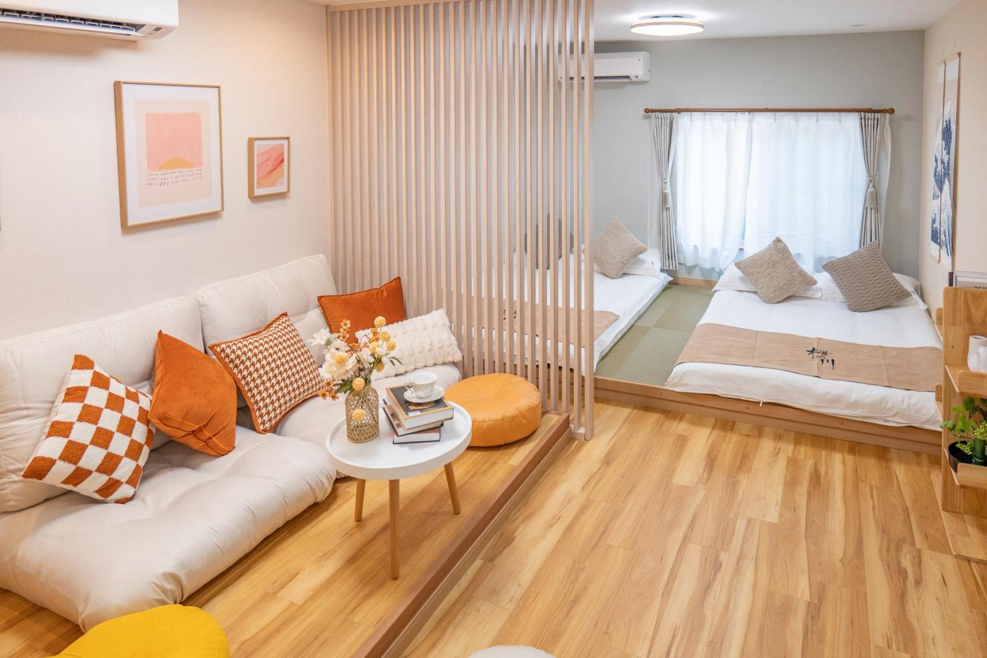 Apartment 桜の川 27 Shin-okubo Subway 5mins,new Design,more Than 6 People