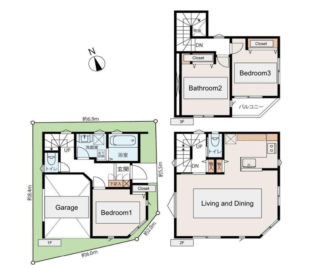 Brand New Modern Haven 7-min Walk To Shinkoenji Station 9-min Train To Shinjuku Holiday home