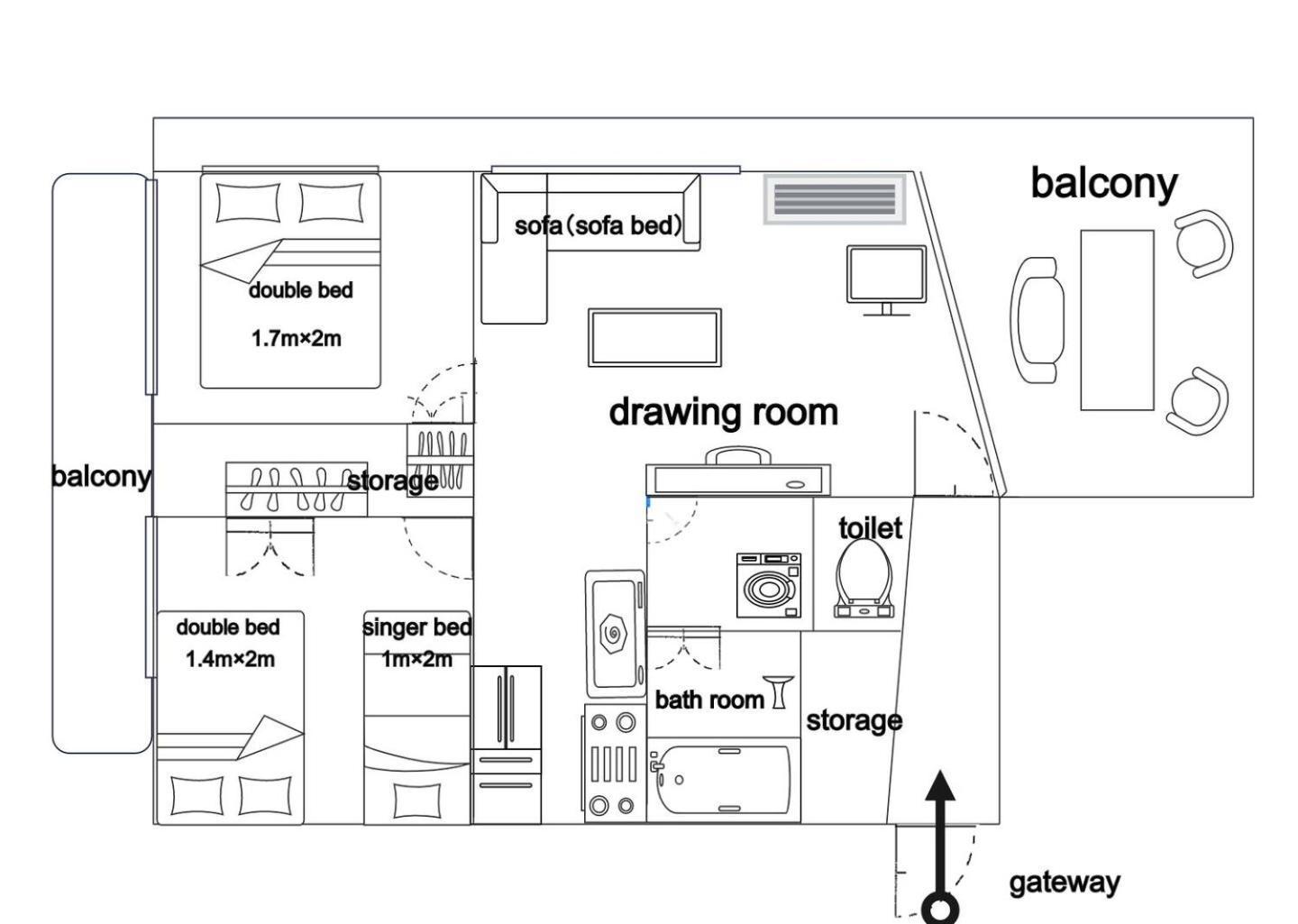 涩谷中心街 车站步行4分钟 最多住7人 免费随身便携wifi 宽敞阳台 Apartment Tokyo