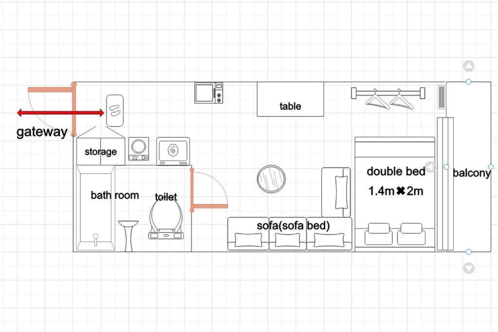 新宿歌舞伎町new Design Apartment！駅3分钟！最大5人可！無料モバイルwi-fi！ * Tokyo