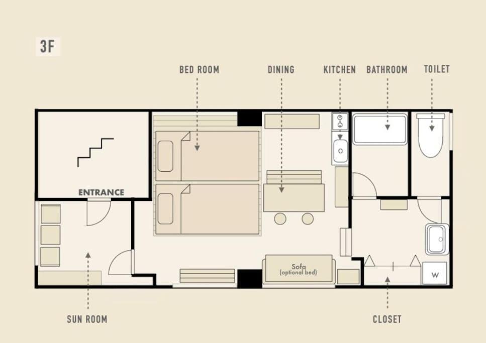 Apartment ワンフロア貸切デザイナーズルーム 新宿まで10分 *
