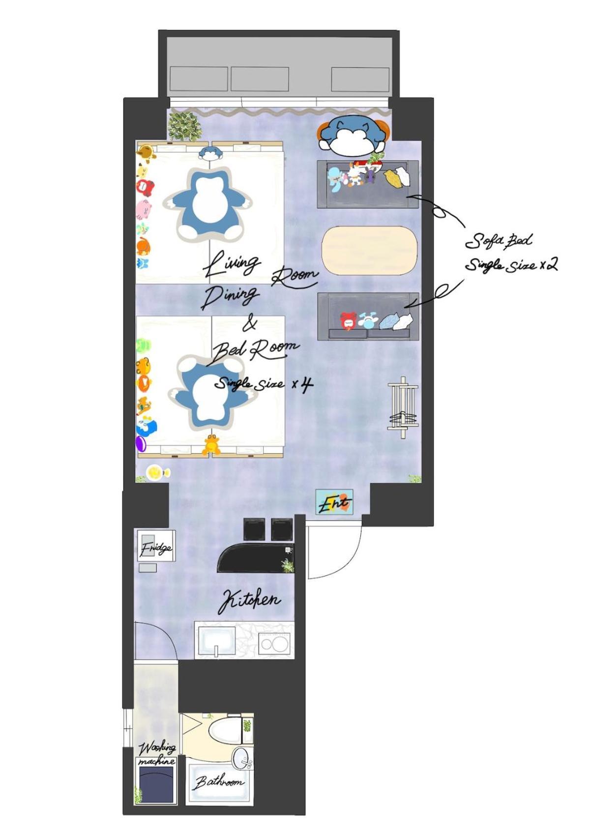 Apartment Akihabara Area! Direct To Shibuya, Narita, Haneda *