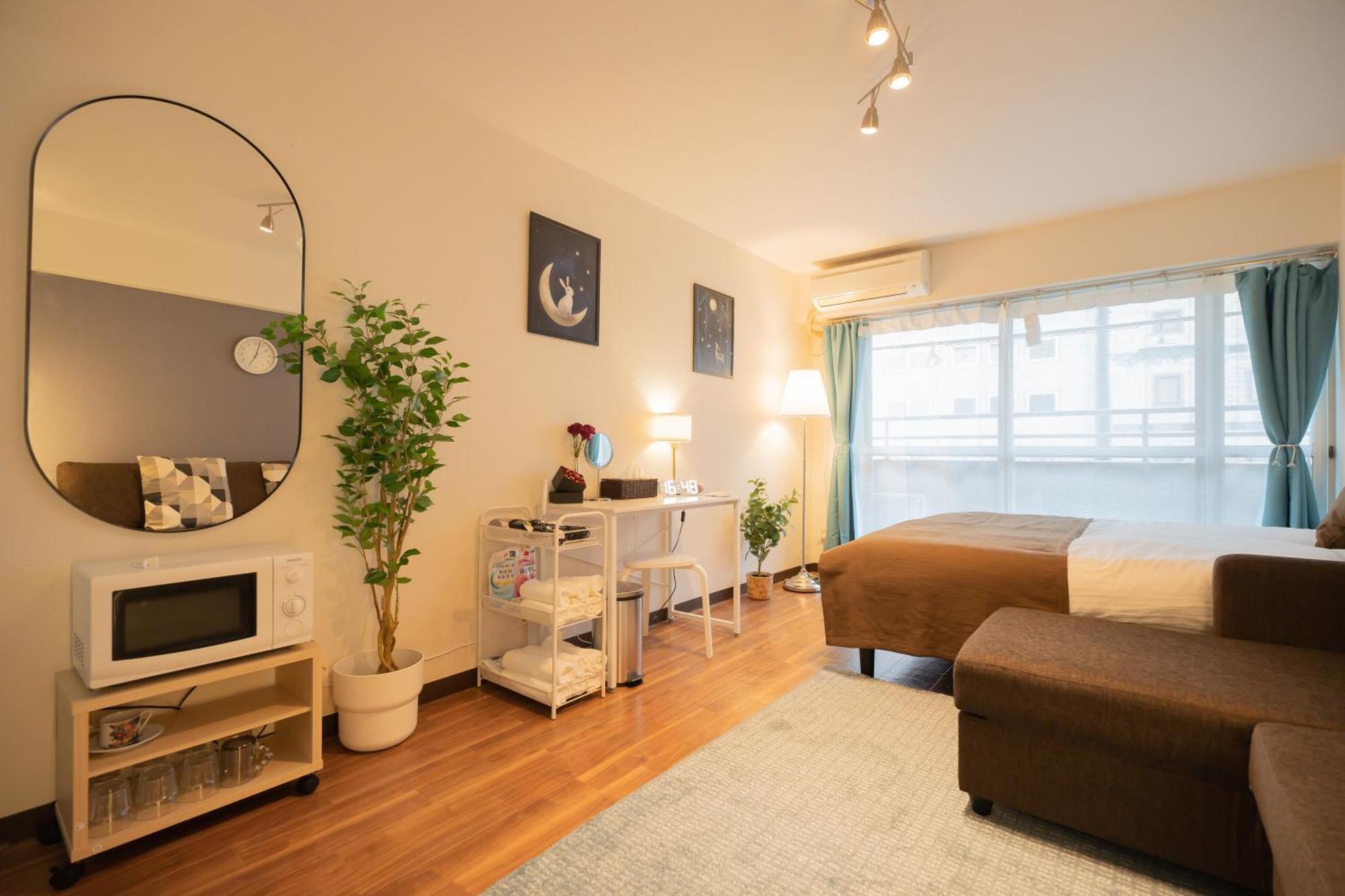 新宿歌舞伎町new Design Apartment！駅3分钟！最大5人可！無料モバイルwi-fi！