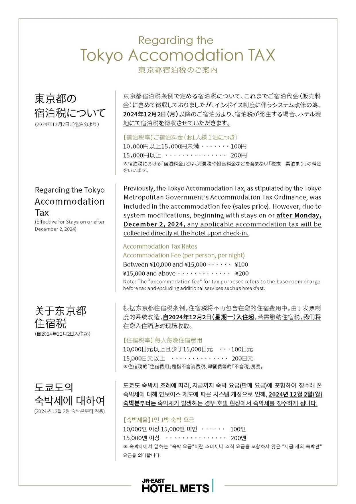 Jr East Mets Premier Gotanda Hotel 3*