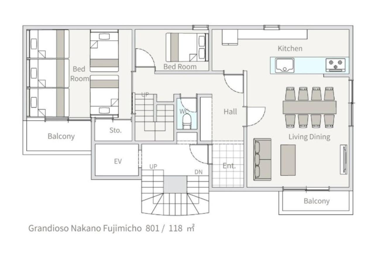 Apartment グランディオーソ中野 *