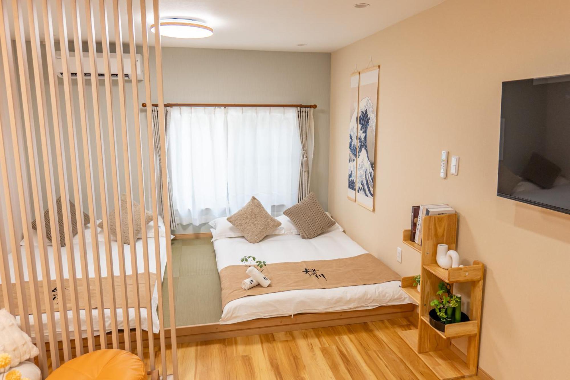 桜の川 27 Shin-okubo Subway 5mins,new Design,more Than 6 People Apartment *