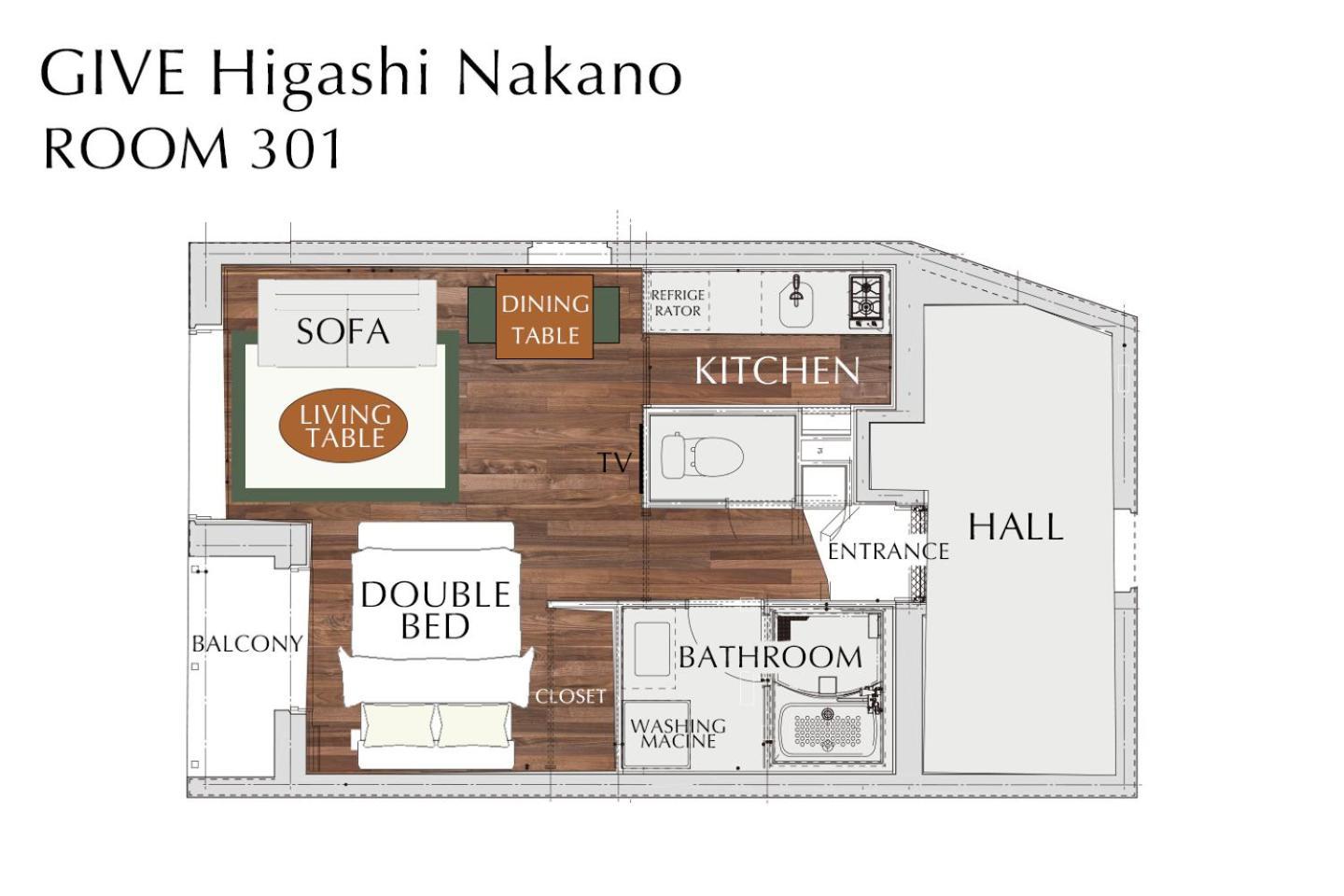 Apartment Give Higashi Nakano Tokyo