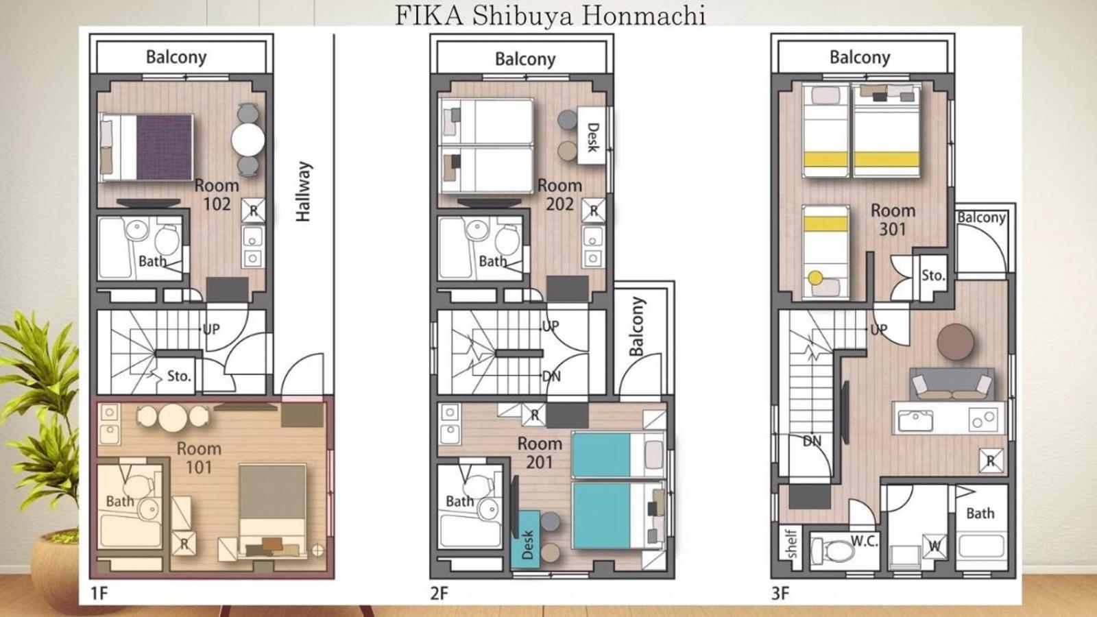 Apartment Fika Shibuya Honmachi 101 Tokyo