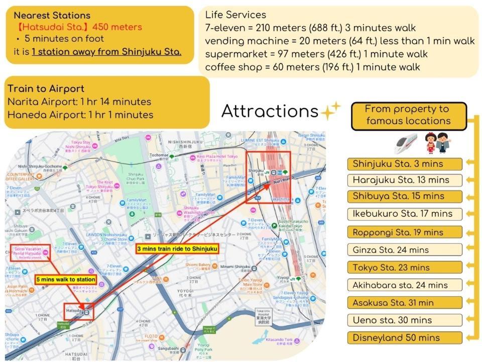 Shinjuku 1 Sta.・98㎡・4br Entire Upscale Area Holiday home *